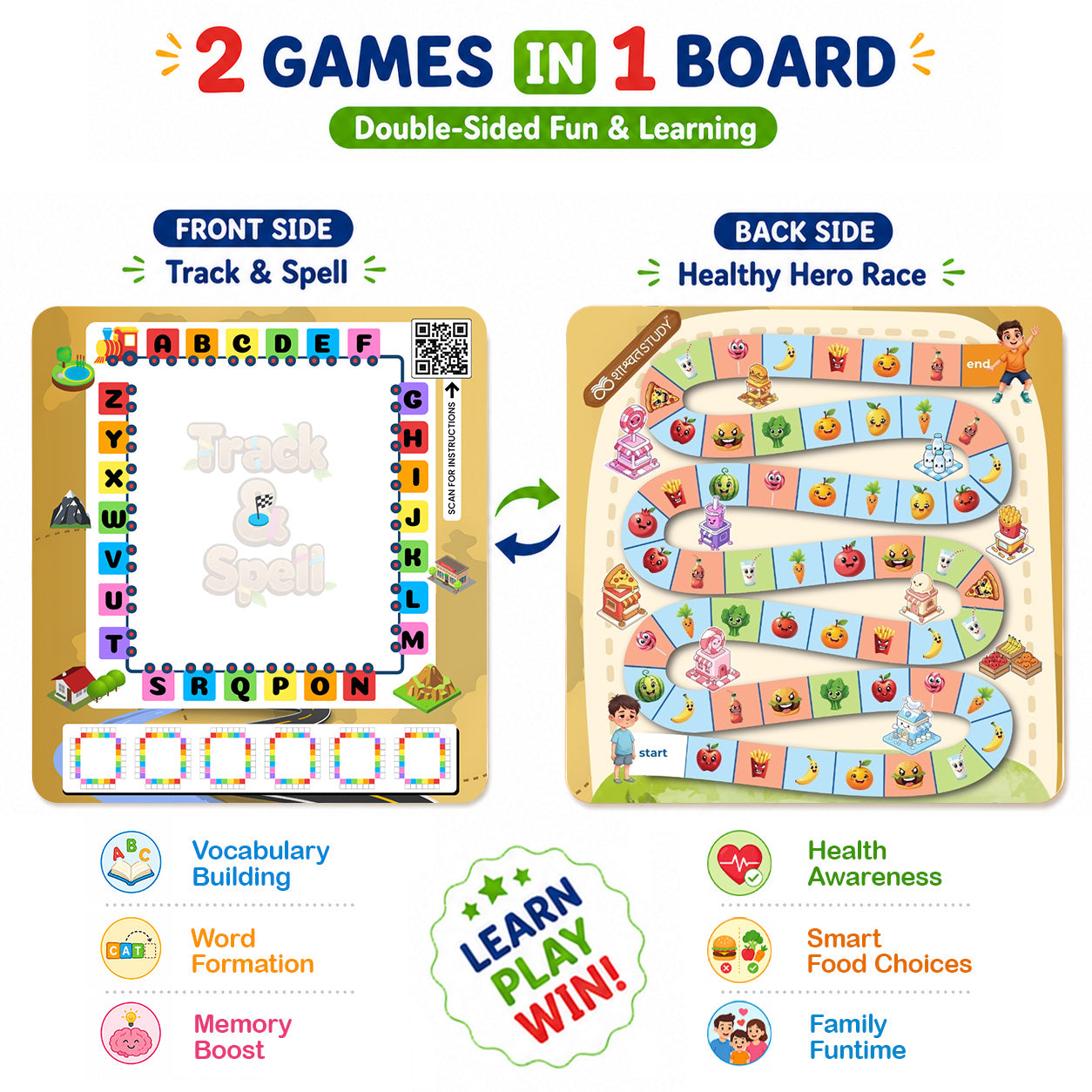 5 Board Games Combo (Age 5+)