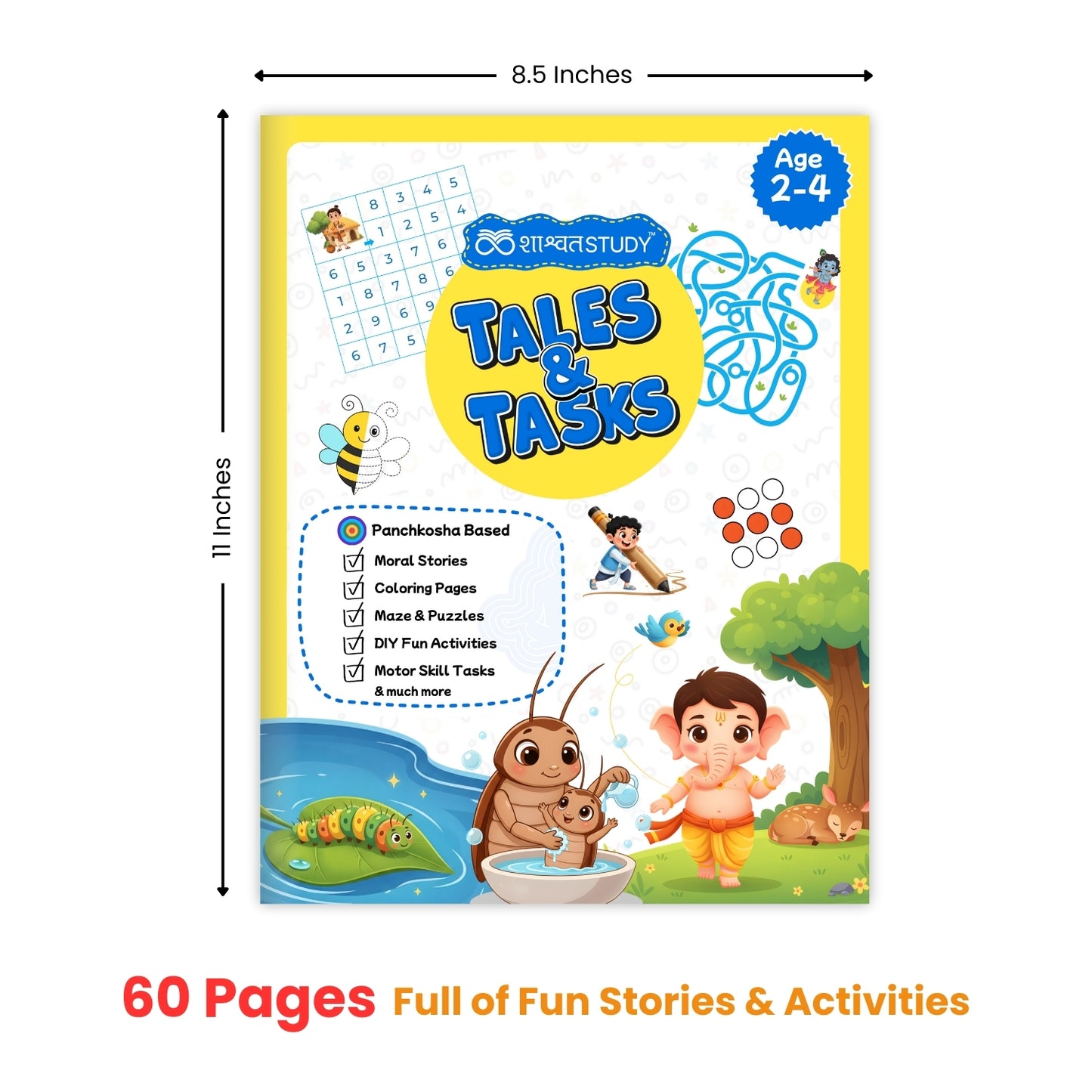 Tales & Tasks – Story & Activity Book for Kids (Age 2 to 4)