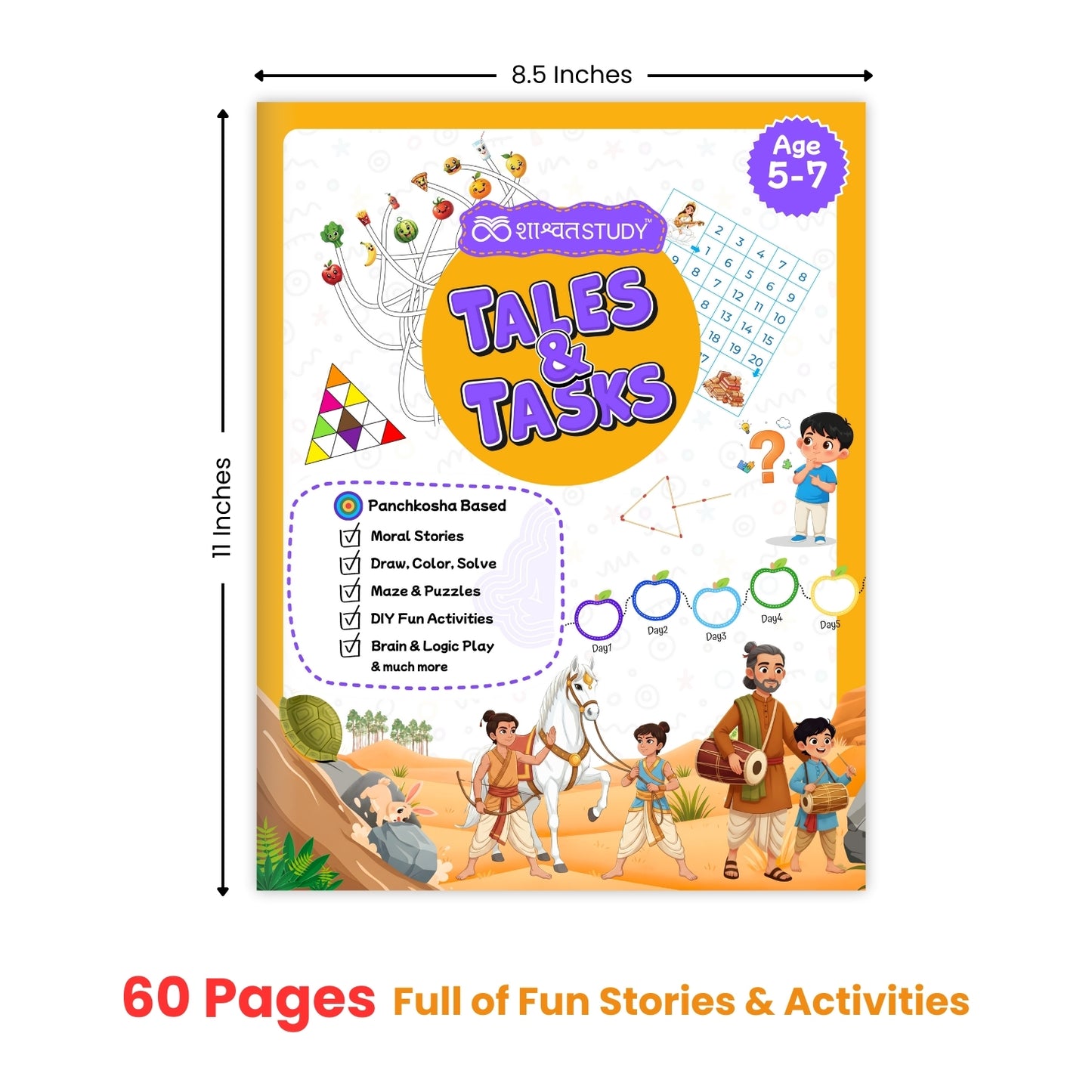 Tales & Tasks – Story & Activity Book for Kids (Age 5 to 7)