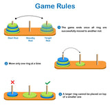 Tower of Hanoi Wooden Logic Puzzle